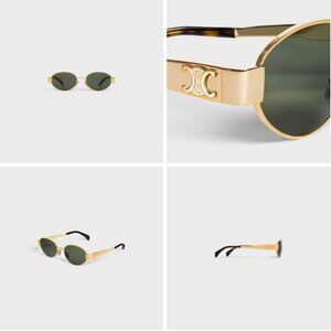 CELINE Triomphe Metal 01 sunglasses in Metal